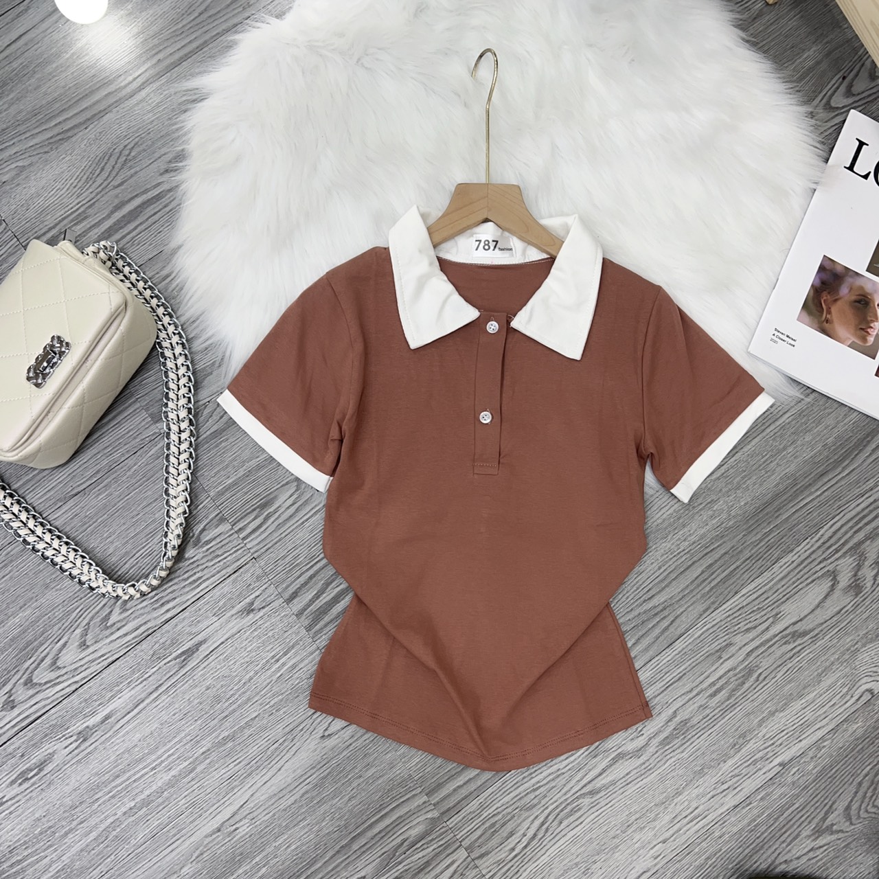 Áo Pô Lô dáng ôm phối viền đơn giản ( Po Lo 767 Trơn Viền )