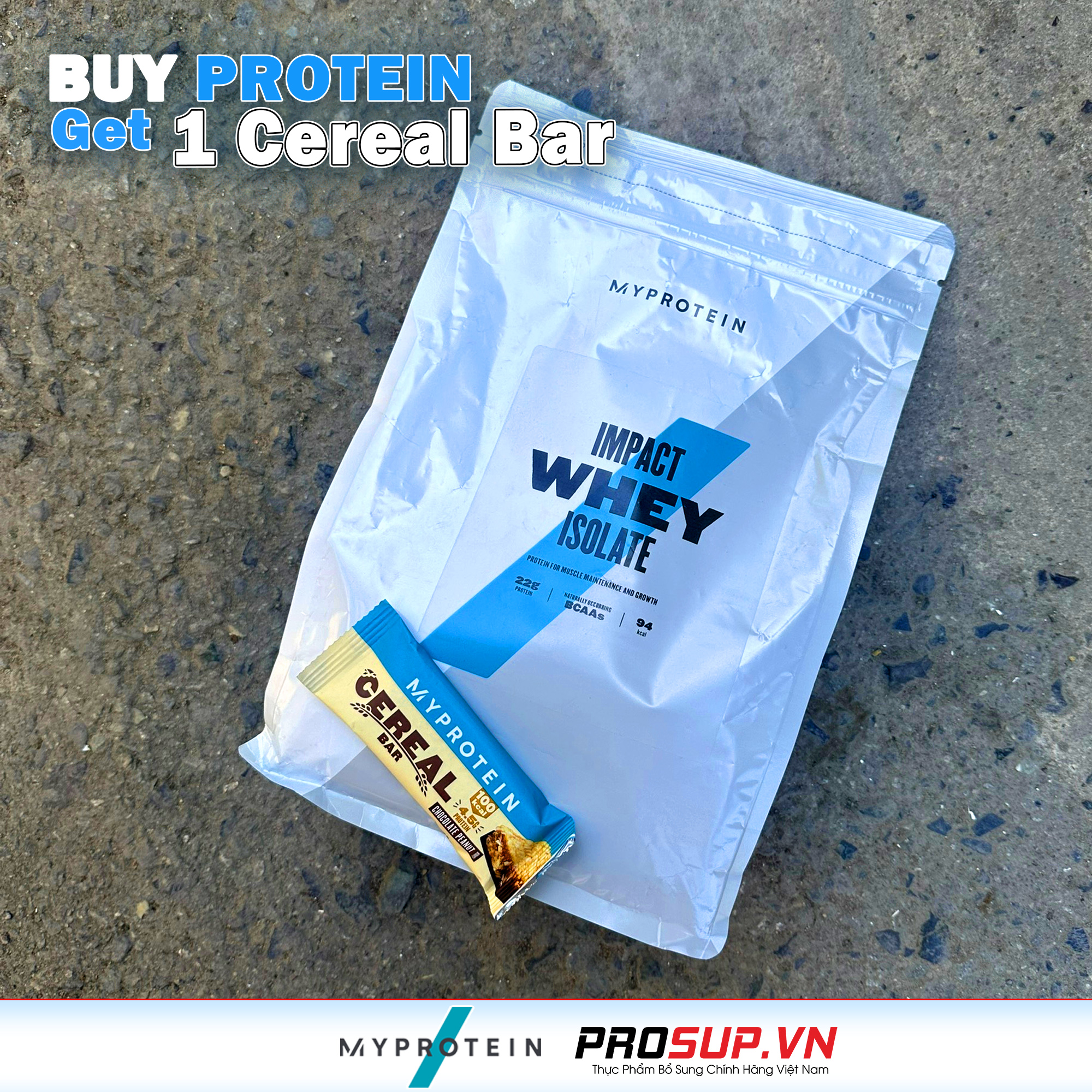 Impact Whey Protein Isolate (2,2LBS) - My Protein - Whey protein bổ sung cung cấp dinh dưỡng