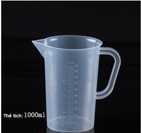 Ca đong nhựa có vạch chia định lượng 100ml
