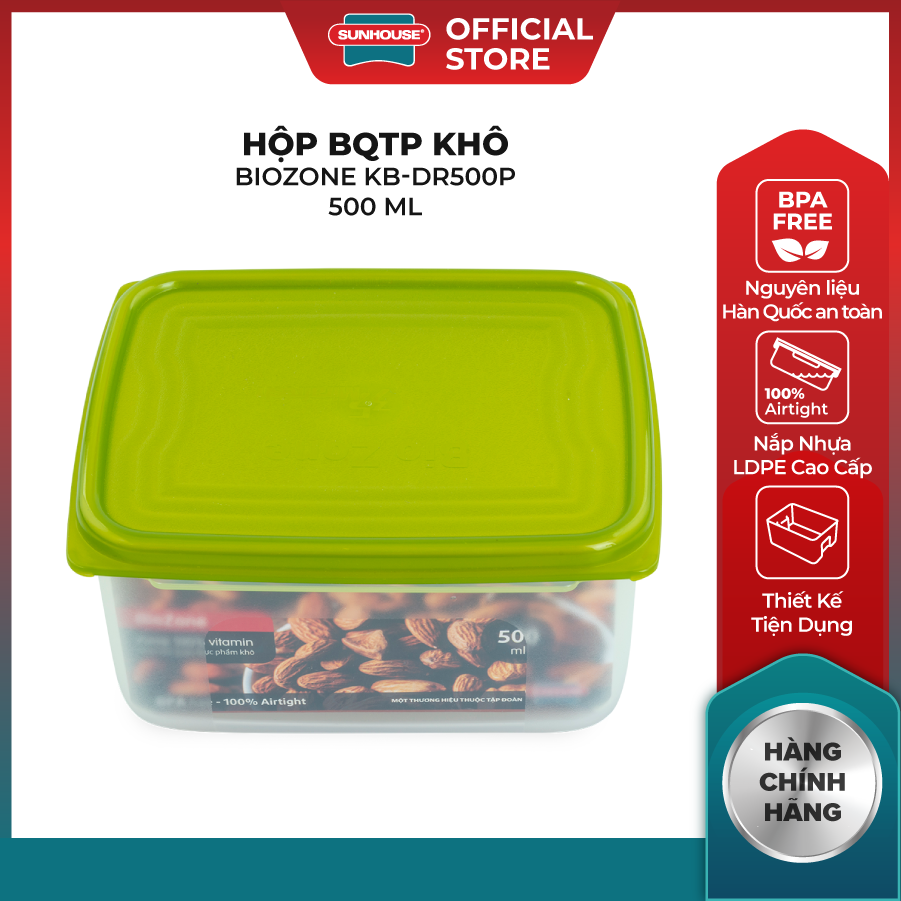 Hộp bảo quản thực phẩm khô BioZone KB-DR500P