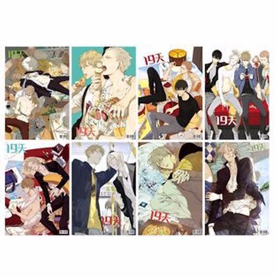 Poster 19 days Old xian 8 tấm A3 postertranh treo tường in hình anime đẹp