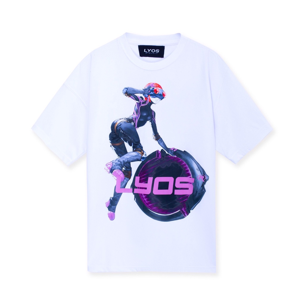 Áo Thun LYOS Myopic T-Shirt Trắng/ Đen