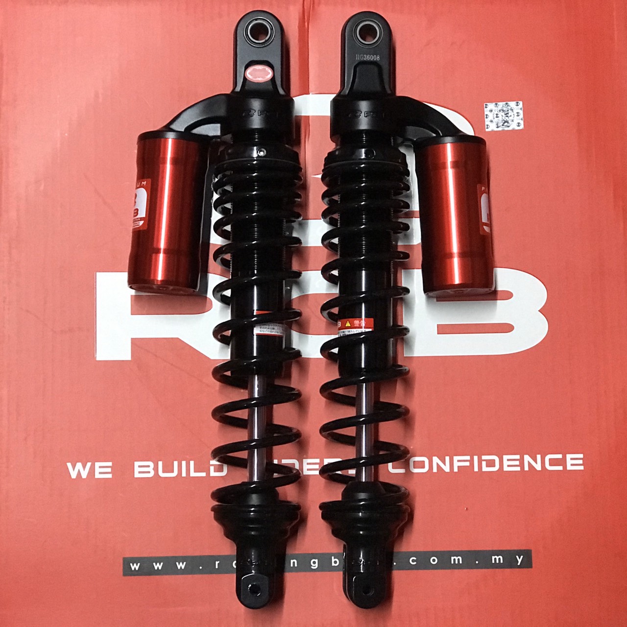 Cặp phuộc RCB bình dầu MB2 Series 380mm cho SH