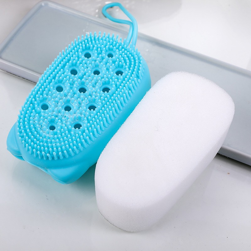 Chuột Tắm Cọ Lưng Silicon/ Bông Tắm Cọ Lưng