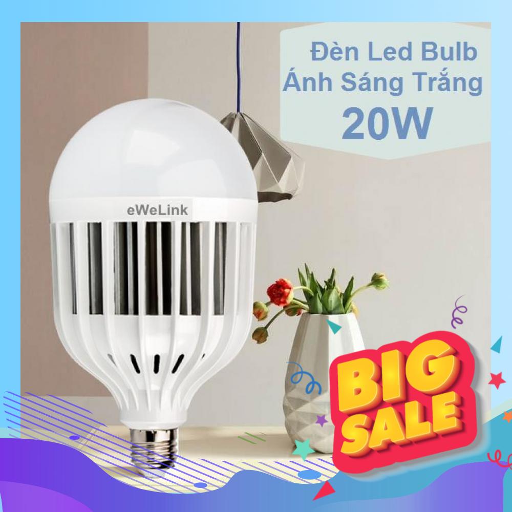 Bóng đèn led bulb công suất 20w ánh sáng trắng có tản nhiệt