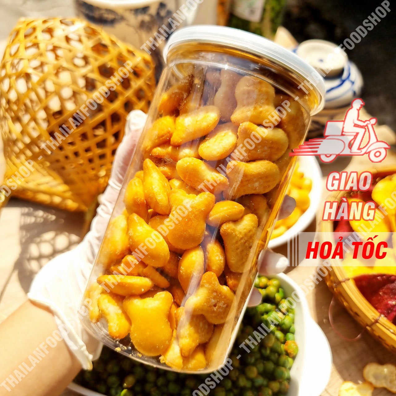 Bánh Gấu Nhân Kem Thiên Hồng - Hộp 500gr