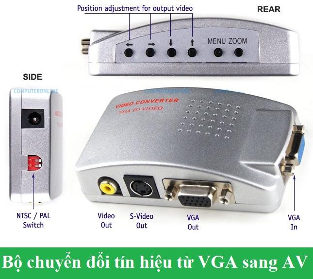 Hộp chuyển đổi tín hiệu từ vga sang svideo - av