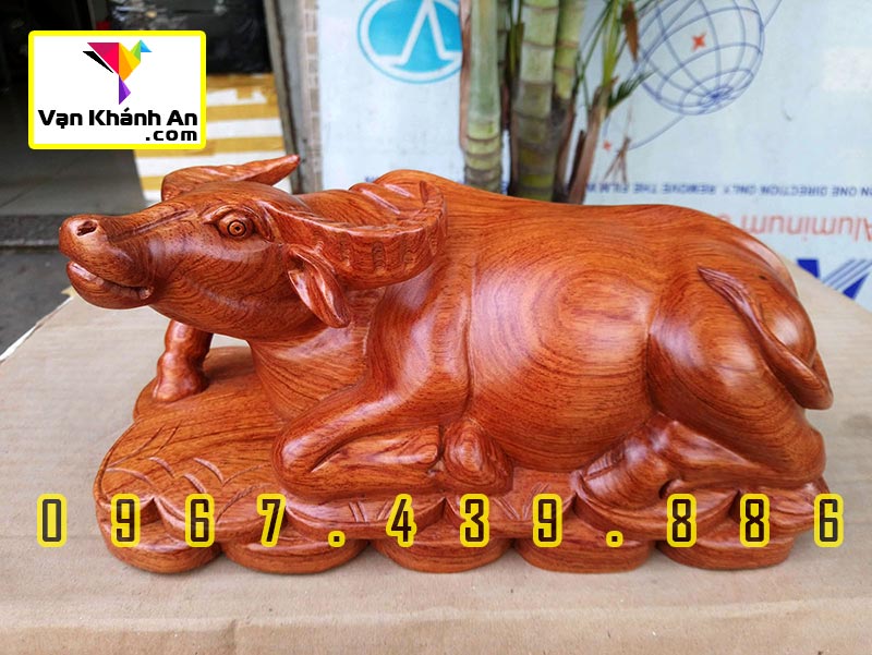 Tượng Trâu Tài Lộc gỗ hương - Tượng Phong Thủy - Trang Trí Nhà Cửa Decor - Quà Tặng Tân Gia - Quà Tặng Ý Nghĩa - Đồ Gỗ Mỹ Nghệ