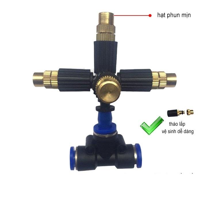 5 béc phun sương 5 hướng đầu đông gắn t nối 8mm