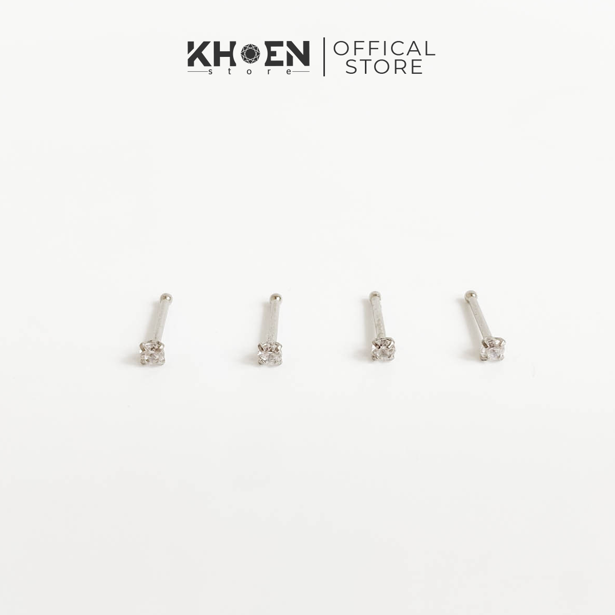 Khuyên Mũi Đá chấu thân thẳng - Khoen Store