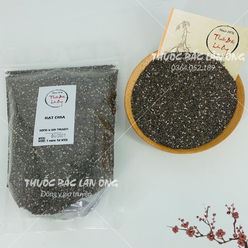 Chia Seeds 500g, Black Chia Seeds, Eat Clean, Used to Make Tea, Make Smoothies, Juice, Cook Beauty Drinks