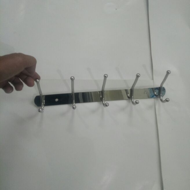 mắc quần áo 5 mấu chồn đầu inox 304
