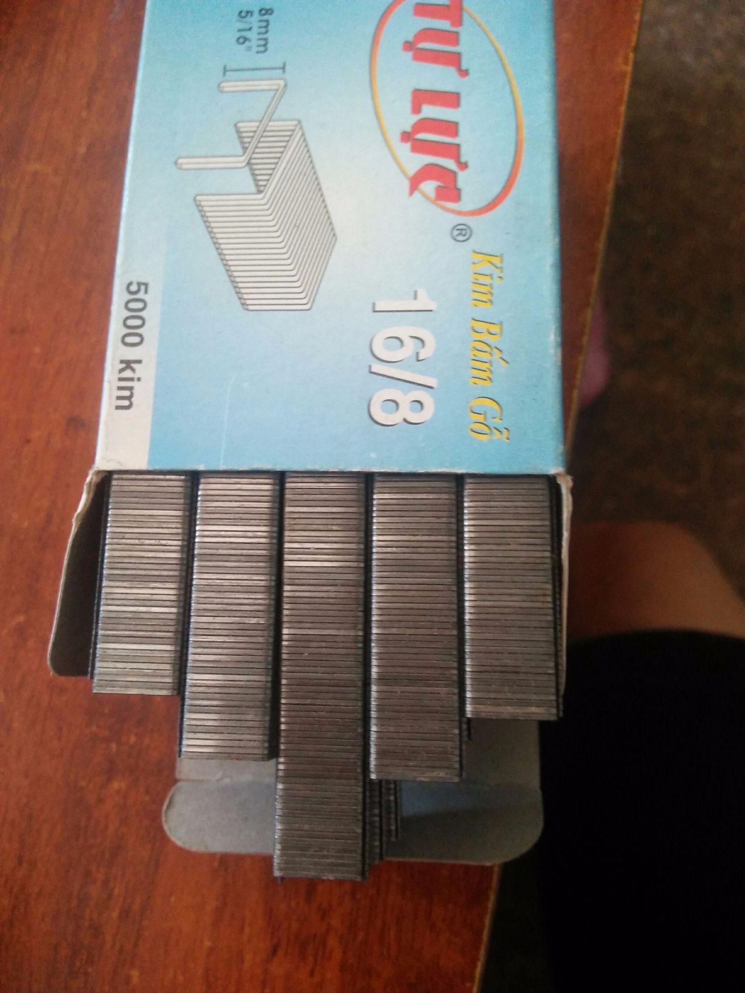 ghim bấm gỗ, sách, giấyTự Lực đủ size (5000kim)