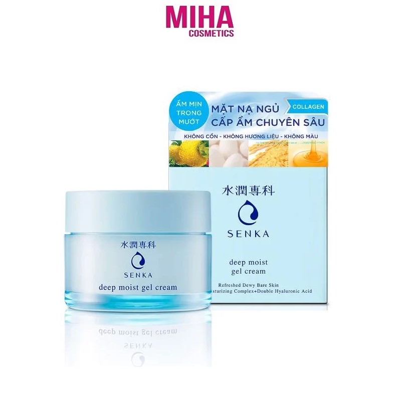 Mặt Nạ Ngủ Dưỡng Ẩm Chuyên Sâu Senka Deep Moist Gel Cream 50g