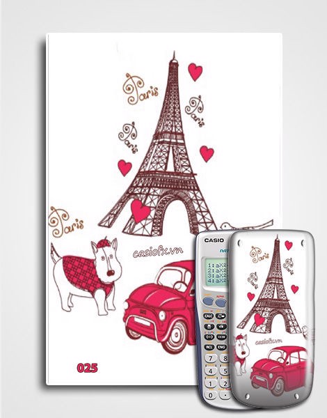 Decal trang trí máy tính casio/vinacal