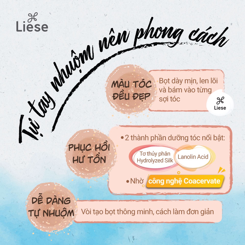 Thuốc Nhuộm Tóc Dạng Bọt Liese Prettia 108ml