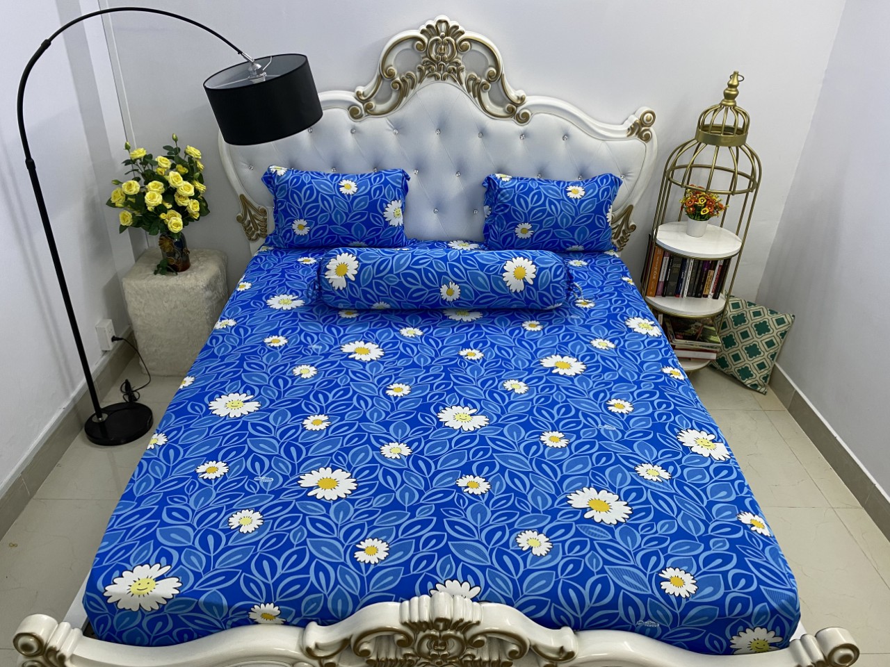 [HCM]Bộ Drap Thun Hàn Quốc mát lạnh { 4 món } khách nhớ chọn size