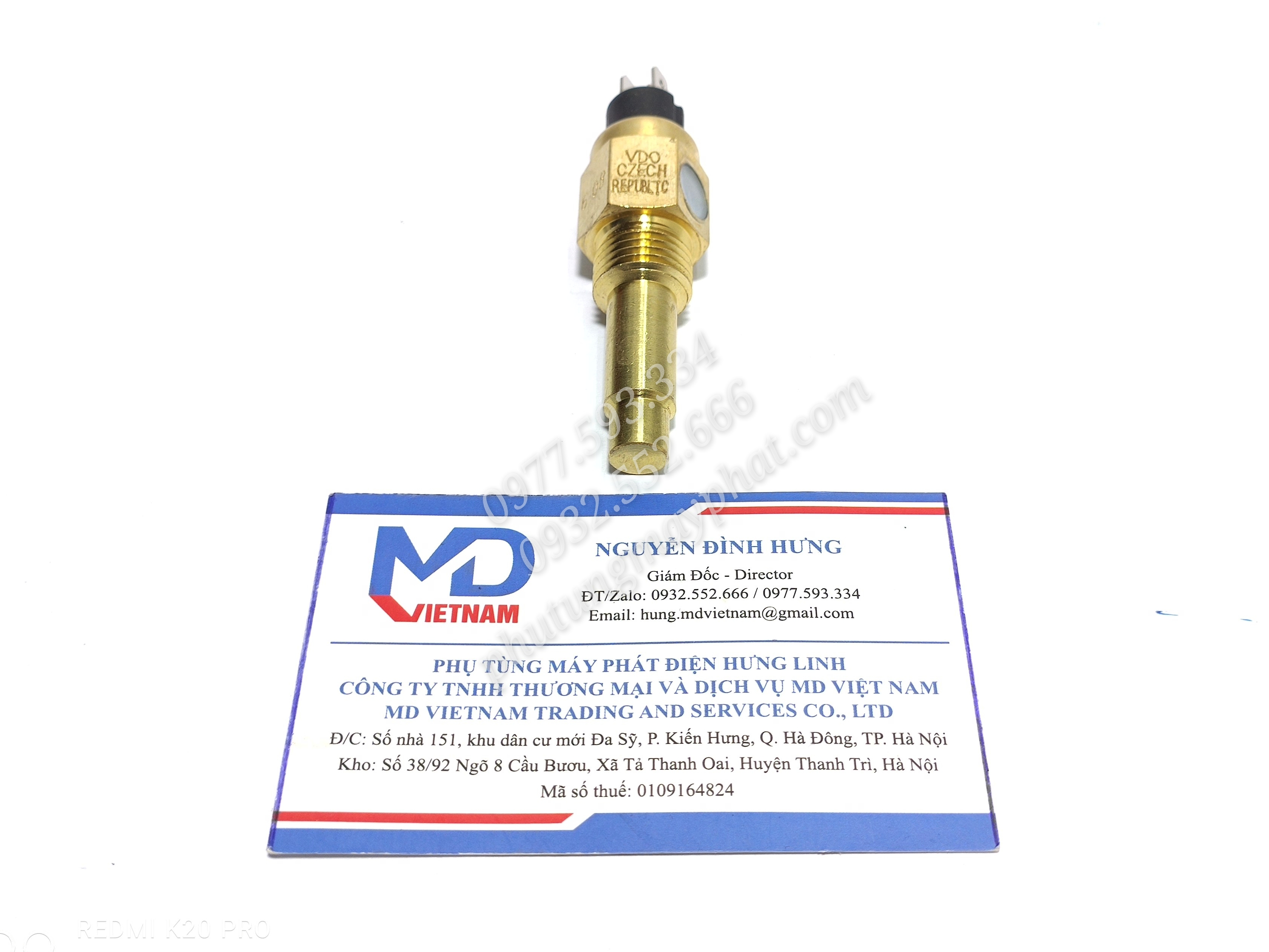 Cảm biến nhiệt độ nước làm mát vdo m16x 1.5 - vdo 16mm - loại dài