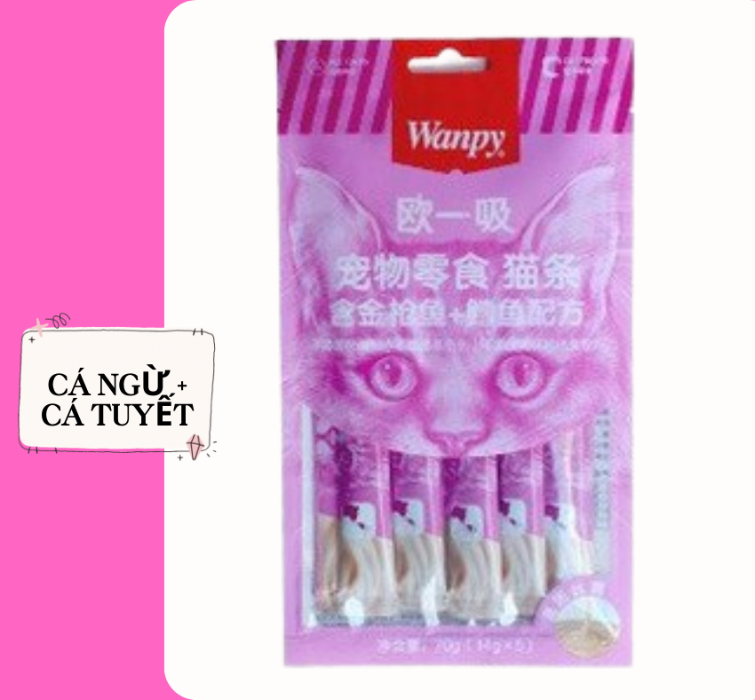 Súp thưởng cho Mèo Wanpy gói 5 thanh (14gx5)