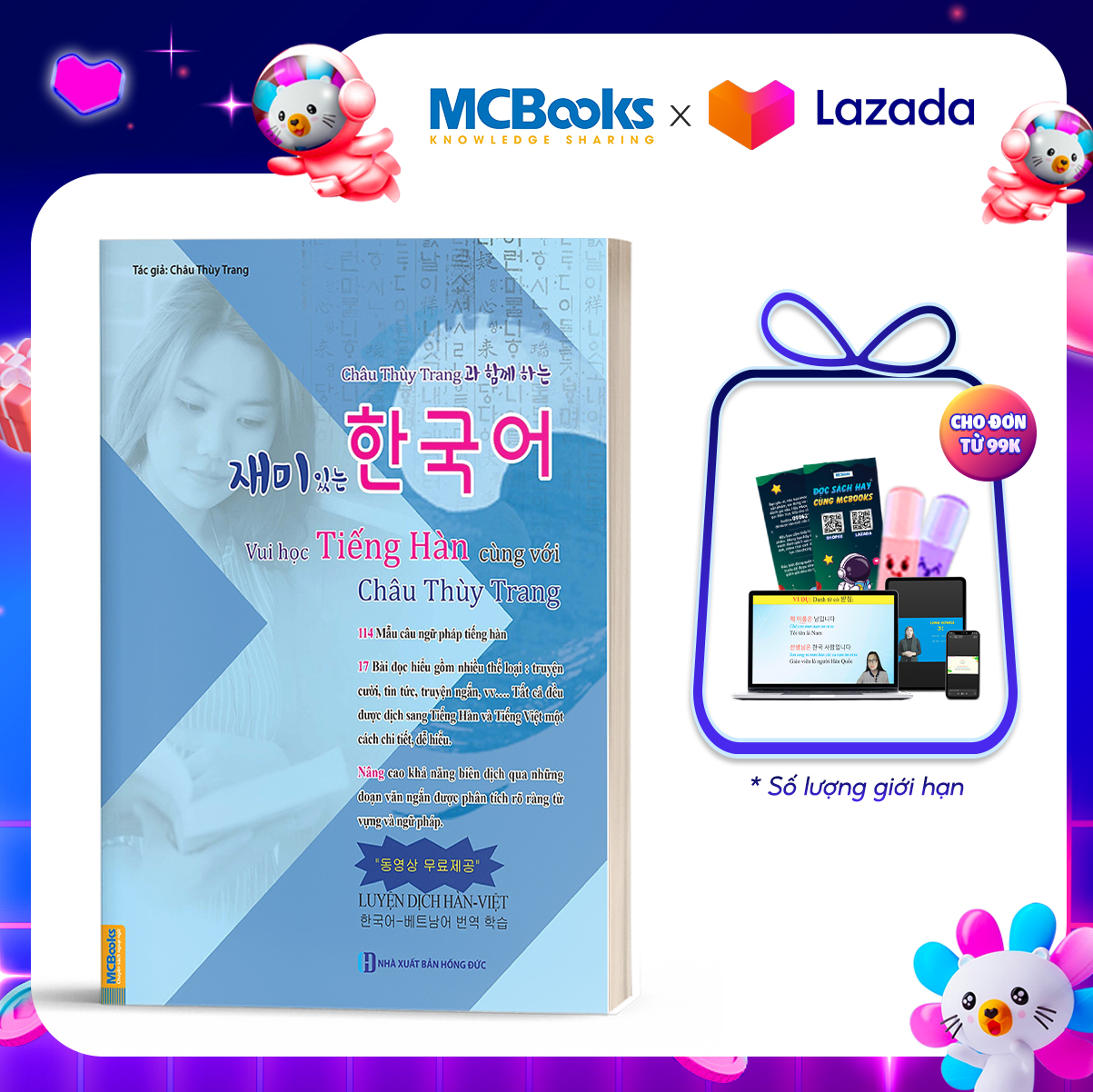 Vui Học Tiếng Hàn Cùng Với Châu Thùy Trang (Bản màu) - MCBooks