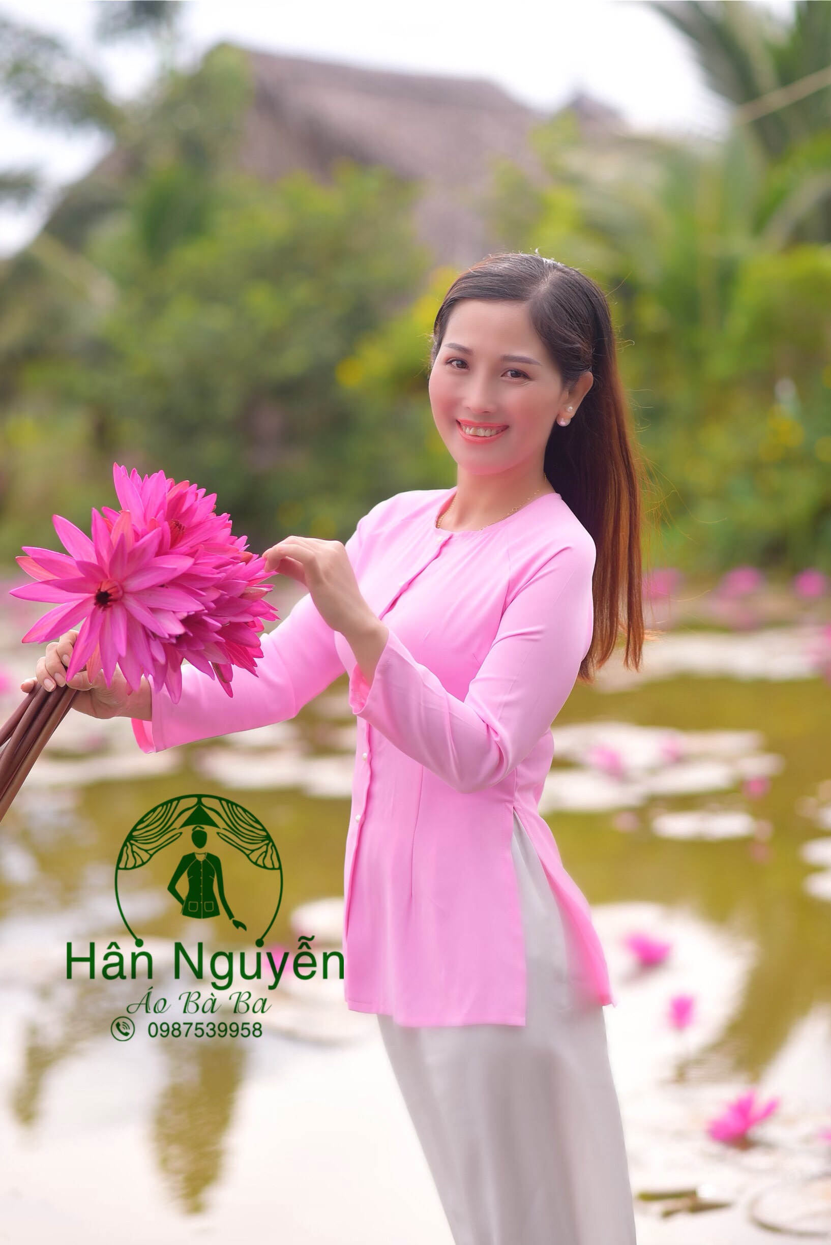 ÁO BÀ BA TRƠN CỔ TRÒN LỤA TẦM Ý (ÁO LẺ)