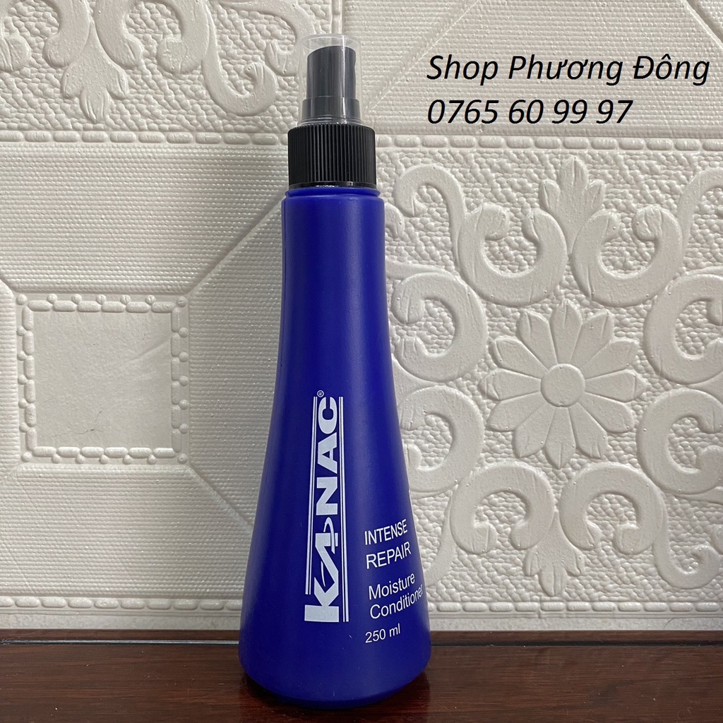 Xịt dưỡng 2 lớp Kanac cung cấp dưỡng chất, cân bằng ẩm, giúp tóc mềm, mượt 250ml
