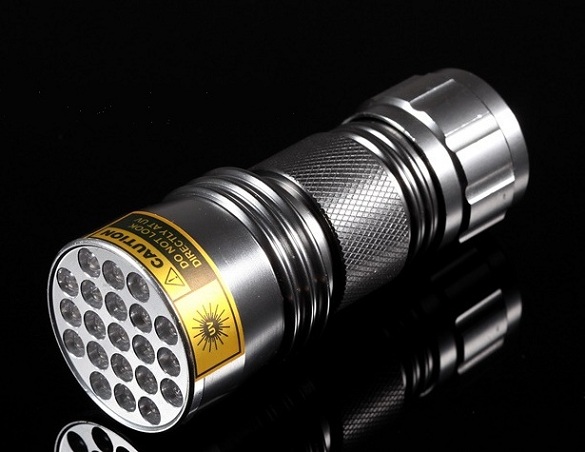 ĐÈN PIN TIA CỰC TÍM UV 12 LED, 21 LED