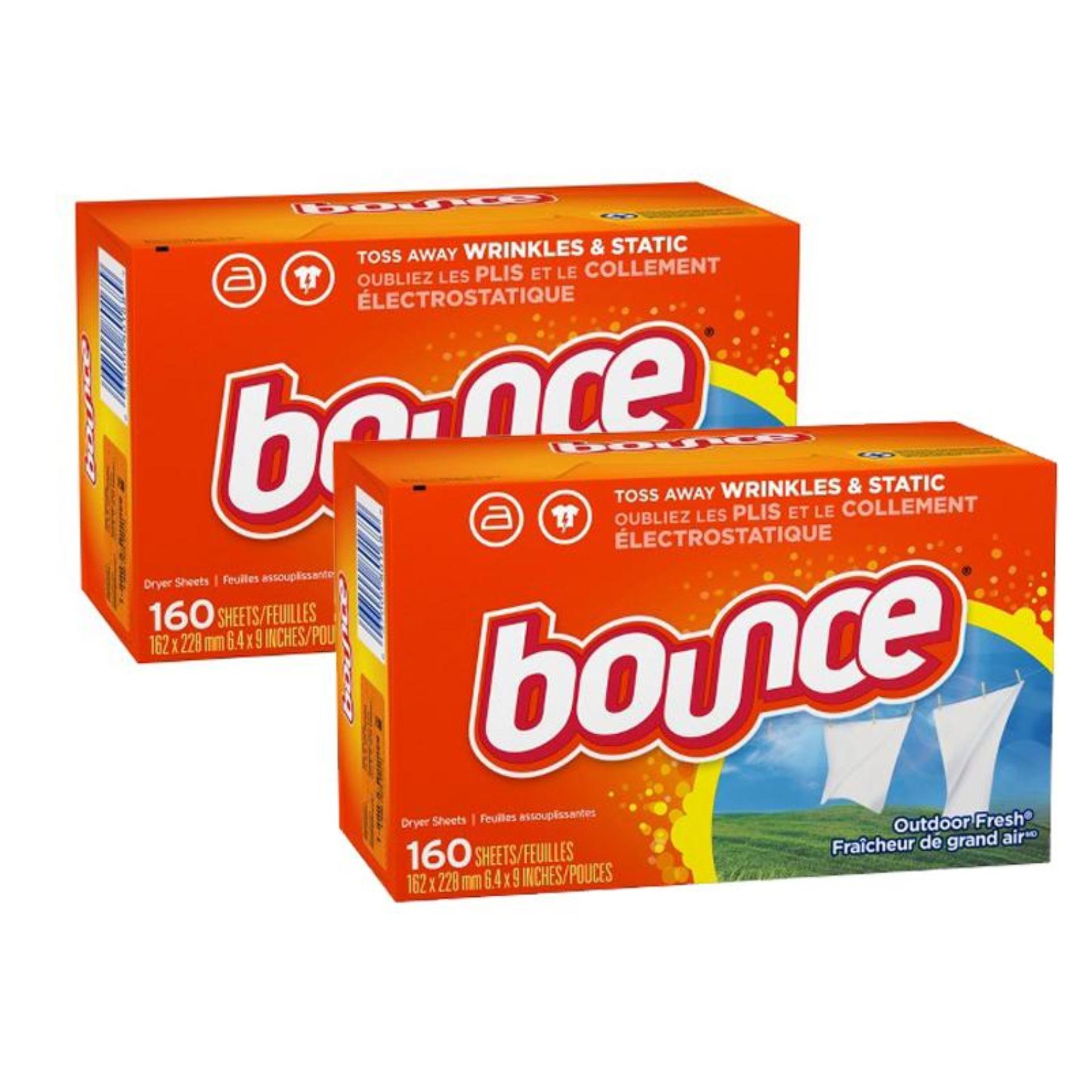 Bộ 2 giấy thơm quần áo bounce 4 in 1 - 160 tờ