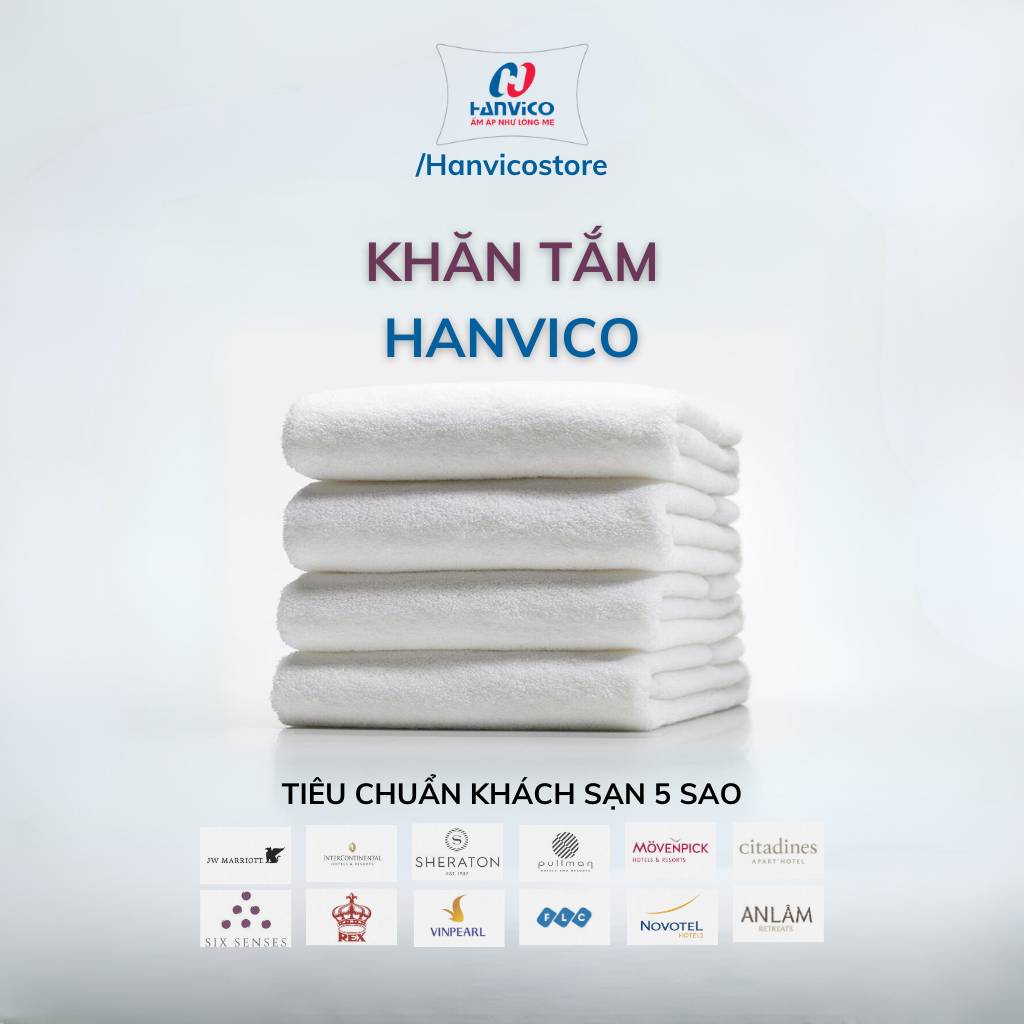 Khăn tắm khách sạn HANVICO Cotton cao cấp