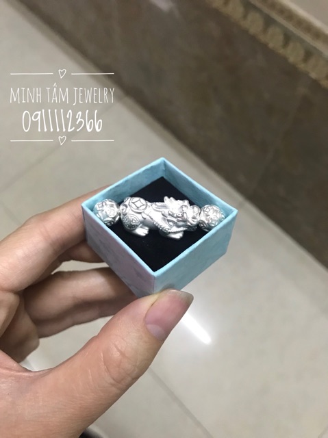 Combo tỳ hưu bạc và bi cầu kim tiền bạc