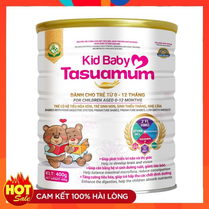 [ HÀNG CHÍNH HÃNG  ] Sữa Bột KID BABY  TASUAMUM 900g