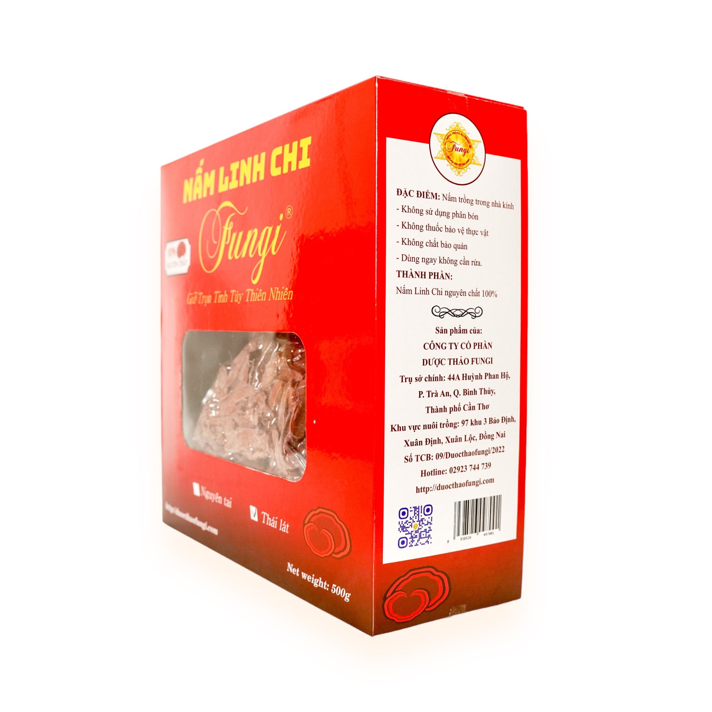 Nấm Linh Chi Đỏ hộp 500g