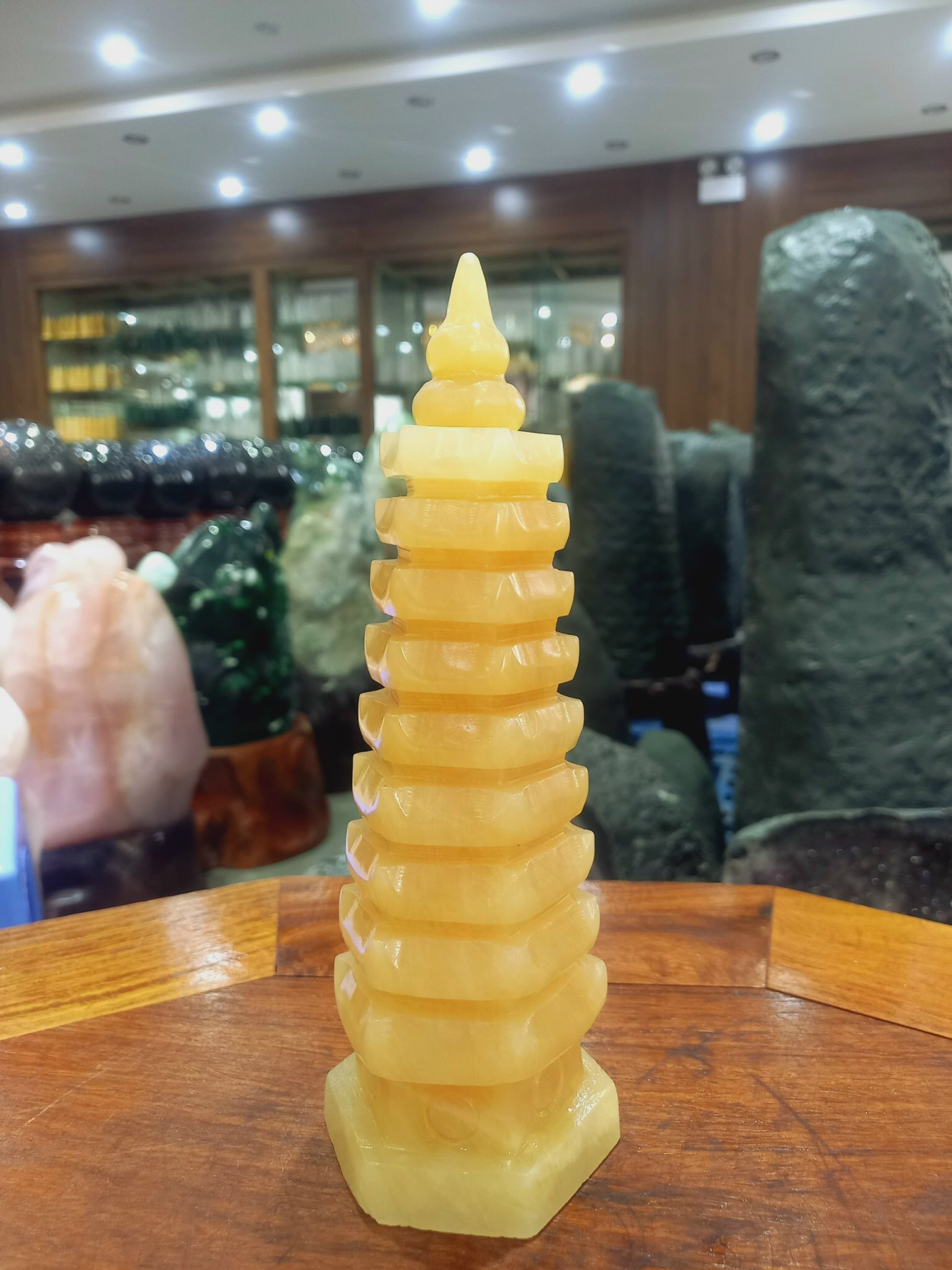 Tháp Văn Xương Ngọc Hoàng Long cao 21 cm