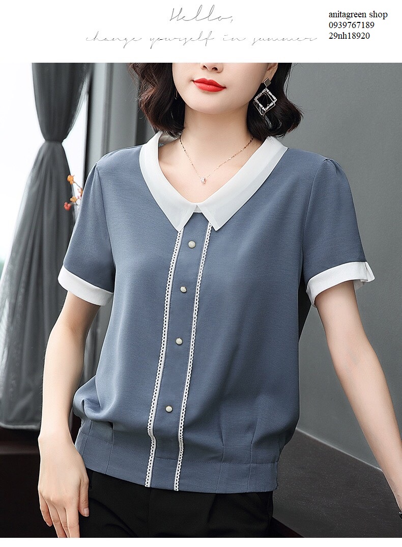 nh18920-ÁO KIỂU NỮ VIỀN