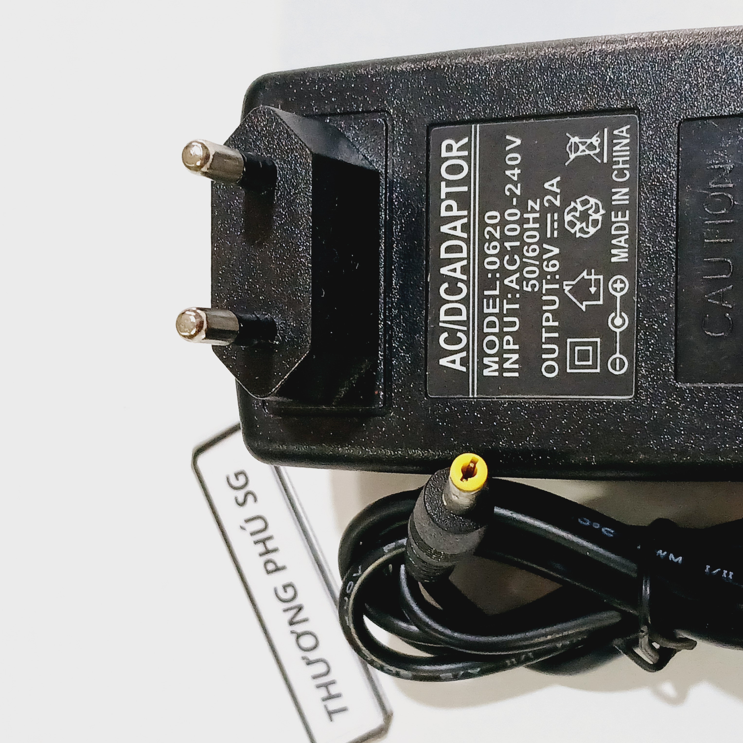 Nguồn Adapter DC 6V - 2A  / Đầu cắm 4.0mm x 1.7mm (Chuẩn CD)
