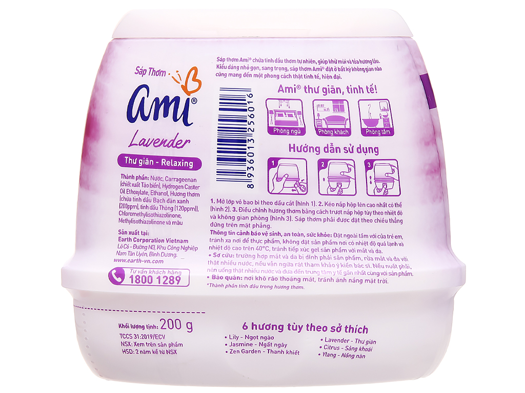 Sáp thơm Ami hương hoa 200g