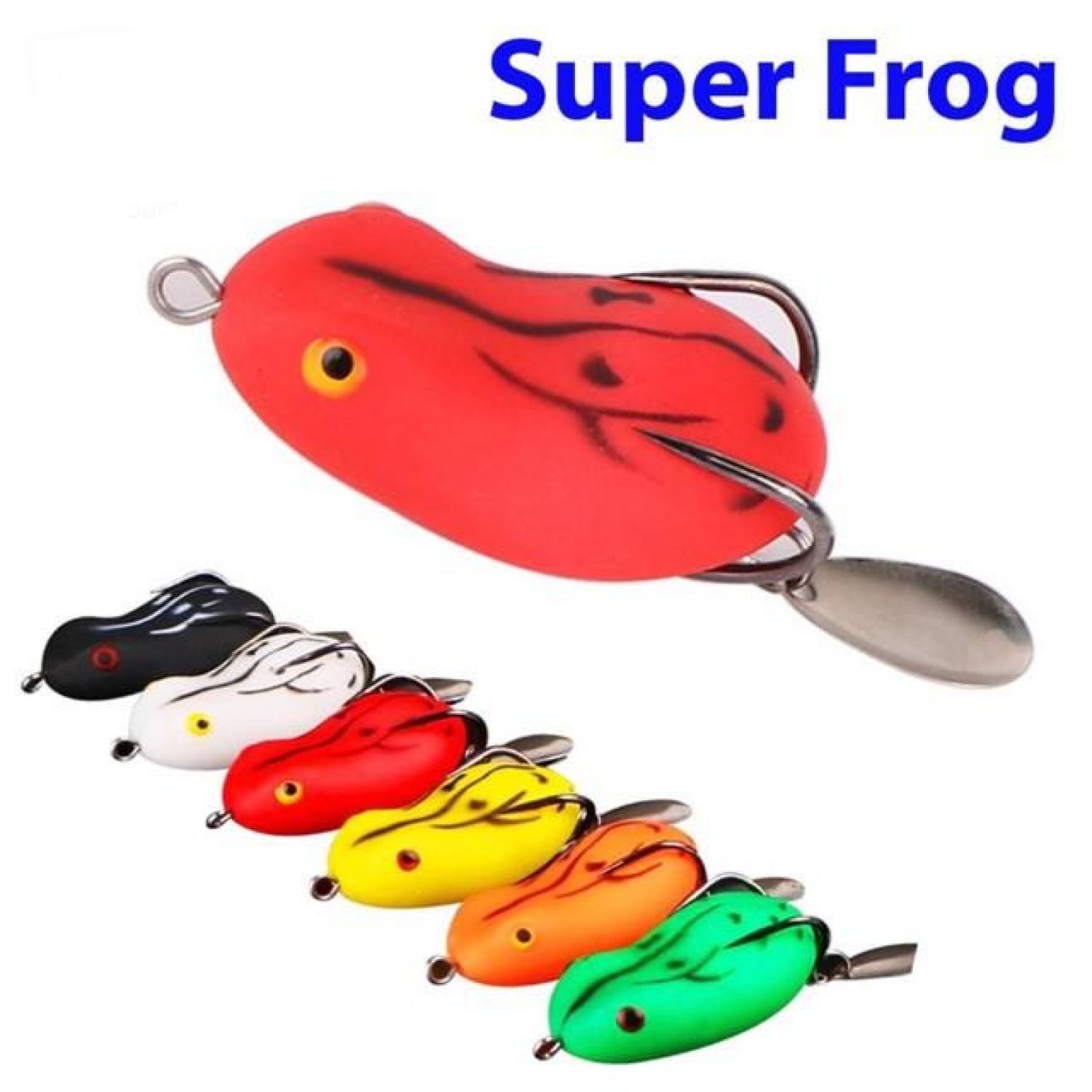 Mồi câu lure nhái hơi có thìa Super Frog Toon Thái Lan 7.2g Mồi câu cá mồi giả siêu nhạy
