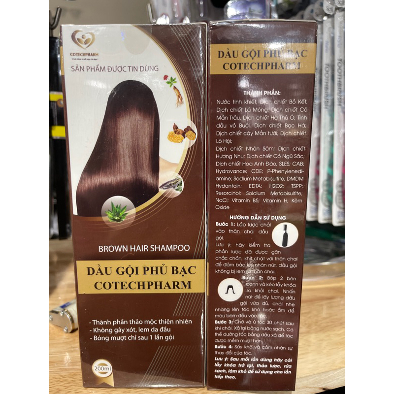 Dầu gội phủ bạc Cotechpharm 200ml