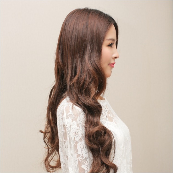 [HCM]Tóc kẹp nữ uốn đuôi màu vàng TK355