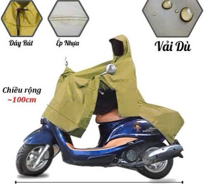 Áo Mưa Cánh Dơi Cao Cấp Màu