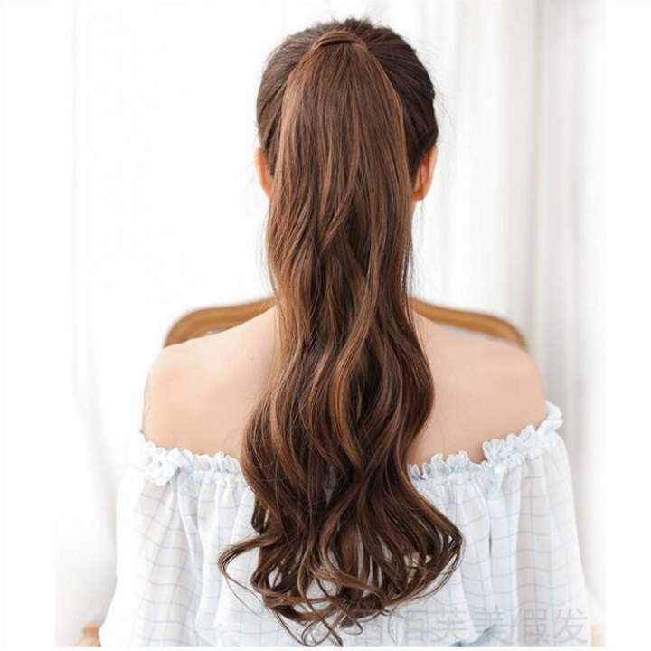 Tóc cột nữ Hàn Quốc , tóc cột nữ giúp dày tóc có 3 màu ( đen, nâu, vàng)
