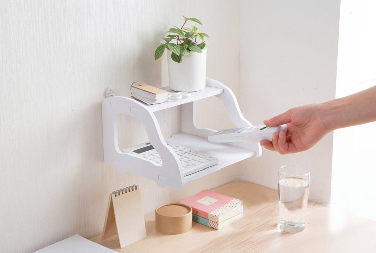 Kệ trang trí 2 tầng để modem, wifi