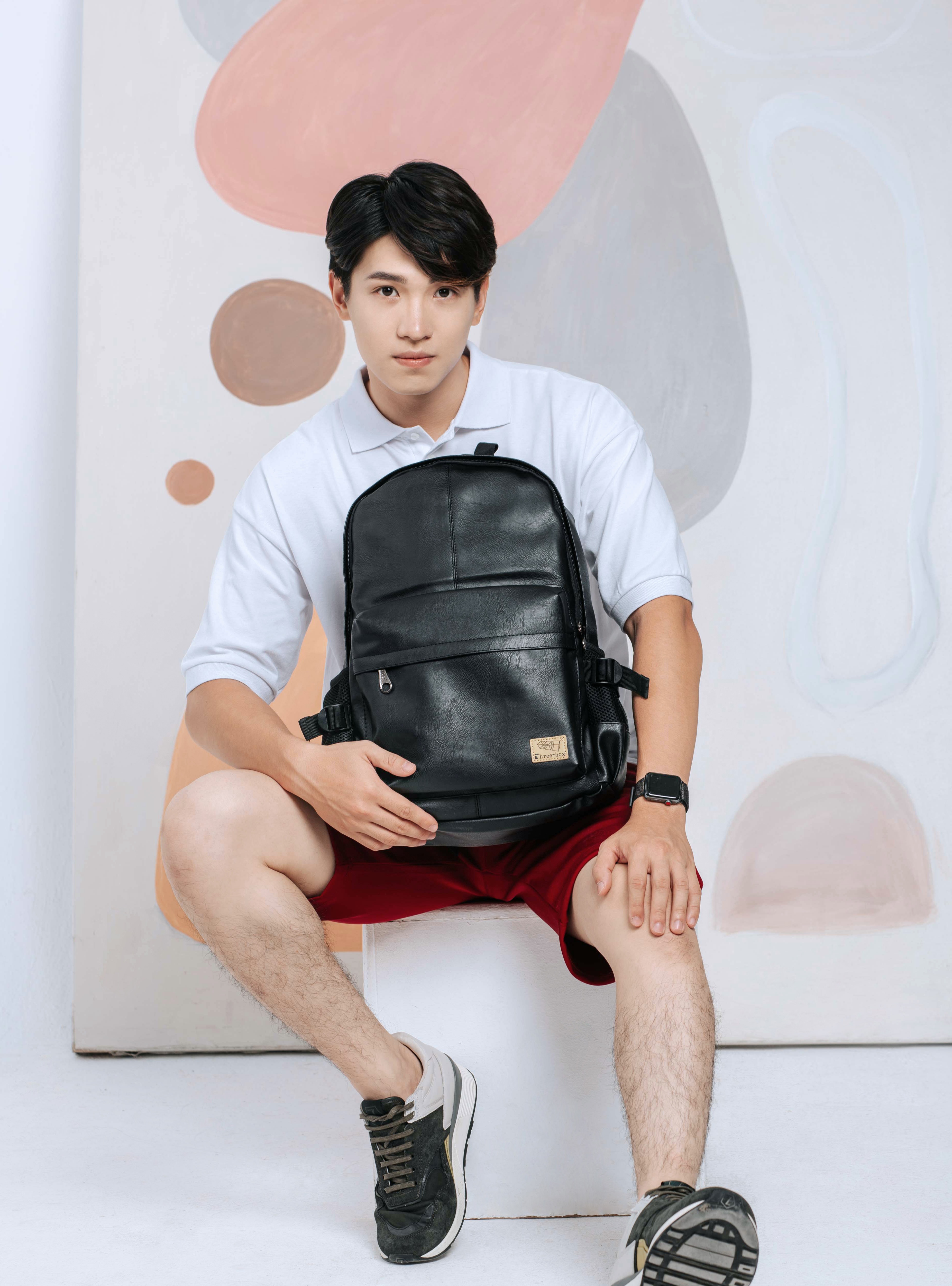 [BL3527] Balo da hàn quốc Unisex chống nước Three-box