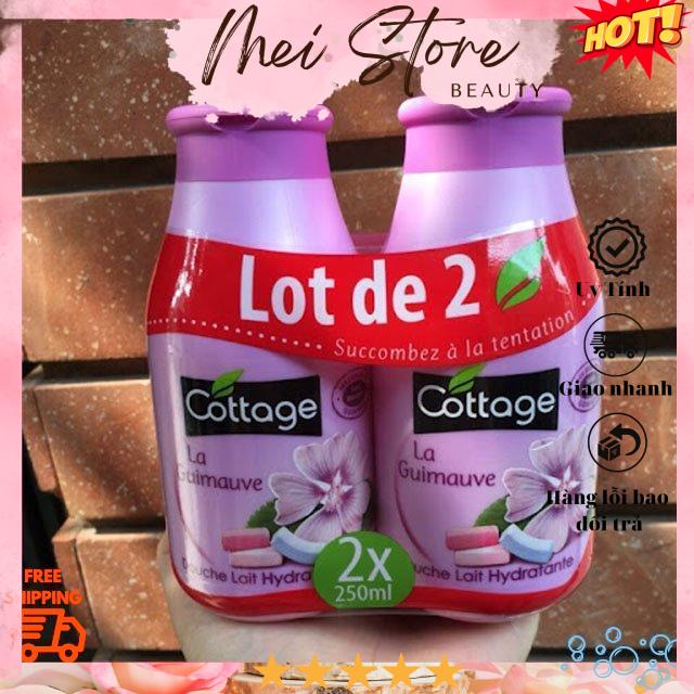 [GIẢM 5% ĐƠN 129K]💦 💦 Combo 2 Chai Sữa Tắm Cottage Pháp 250ml💦 💦