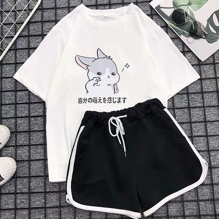 SET ÁO KÈM QUẦN ĐÙI IN HÌNH DỄ THƯƠNG