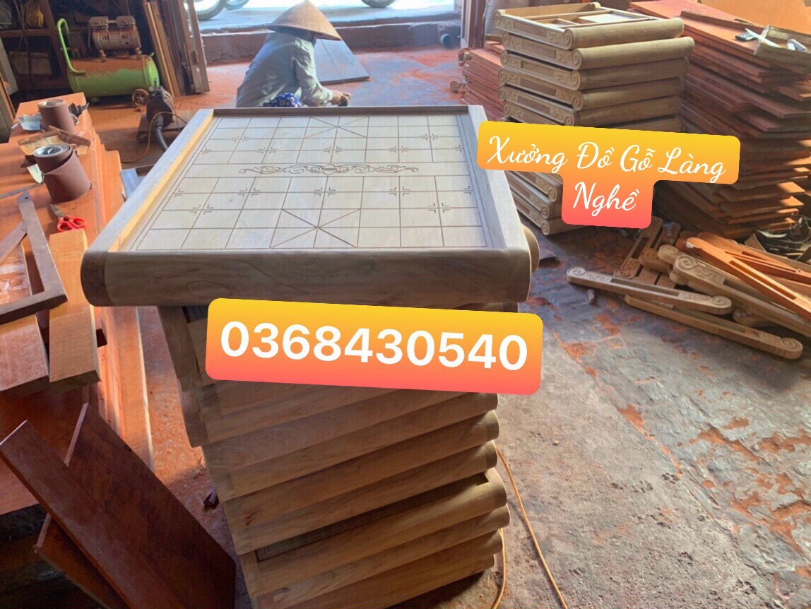 [ Xả Lỗ ] Bàn Cờ Tướng Gỗ Hương Cao Cấp [ Bàn Cờ Tướng - Hàng Loại 1 ]