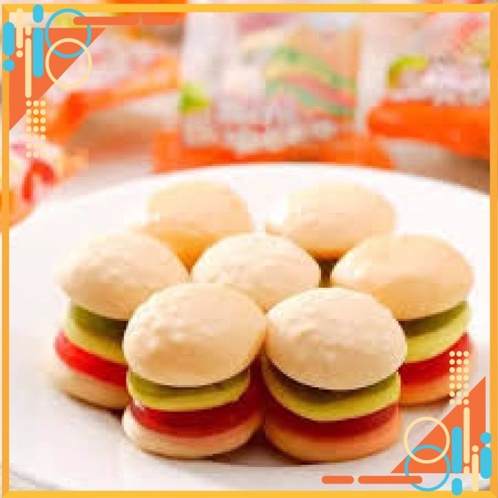 kẹo dẻo YUPI HAMBURGER CAM GÓI (12 VIÊN)
