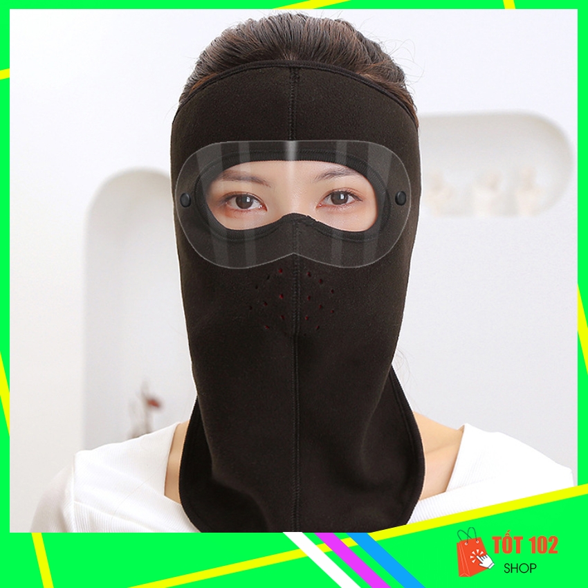 Khẩu Trang Ninja Nin Ja Nam Nữ Vải Nỉ Che Kín Mặt Chống Nắng Chống Bụi Có Kính HNX6 - Khau Trang Ninja Nin Ja Nam Nu Vai Ni Che Kin Mat Chong Bui Chong Nang Chong Ret Co Kinh - ShopTot102
