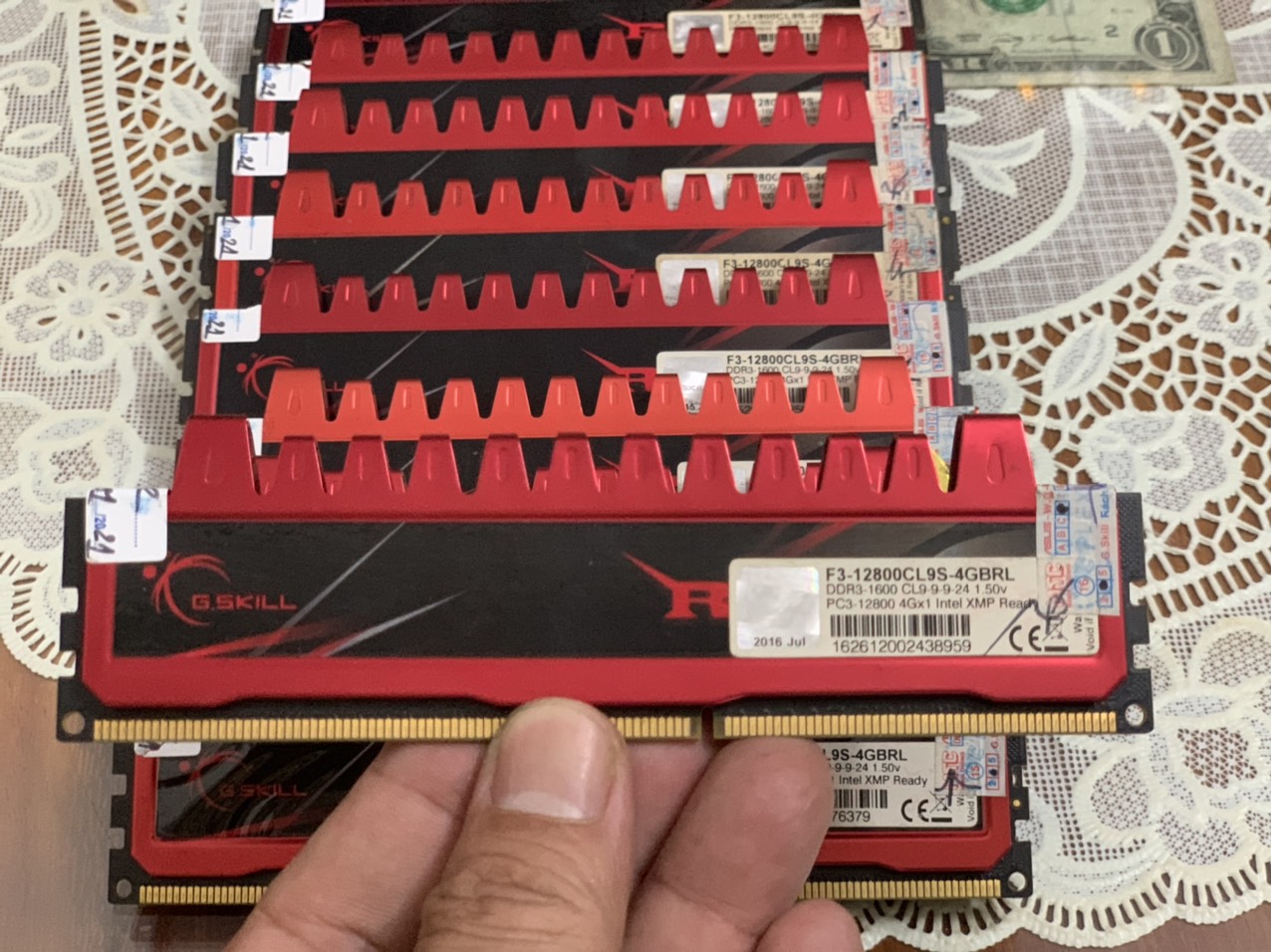 Ddram ddr3 2gb 4gb 8gb bus 1333 1600 có tản nhiệt hàng zin tháo máy