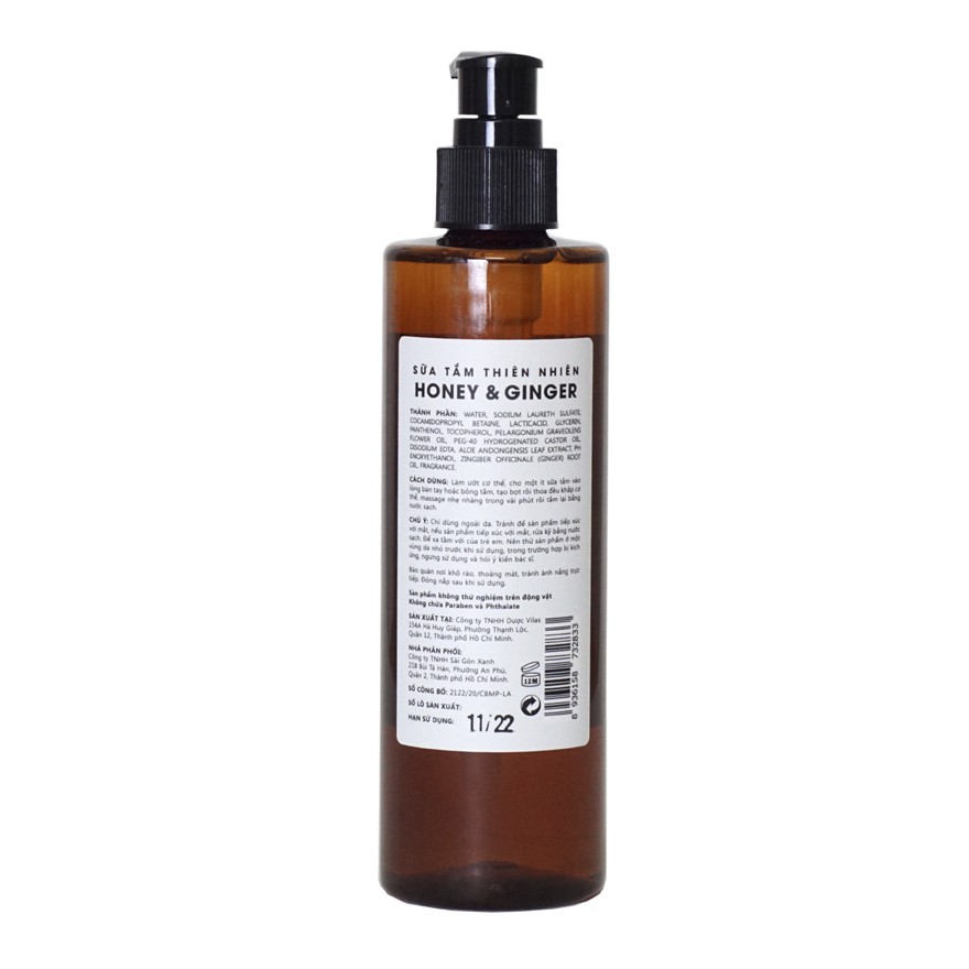 SỮA TẮM HONEY & GINGER 300ML